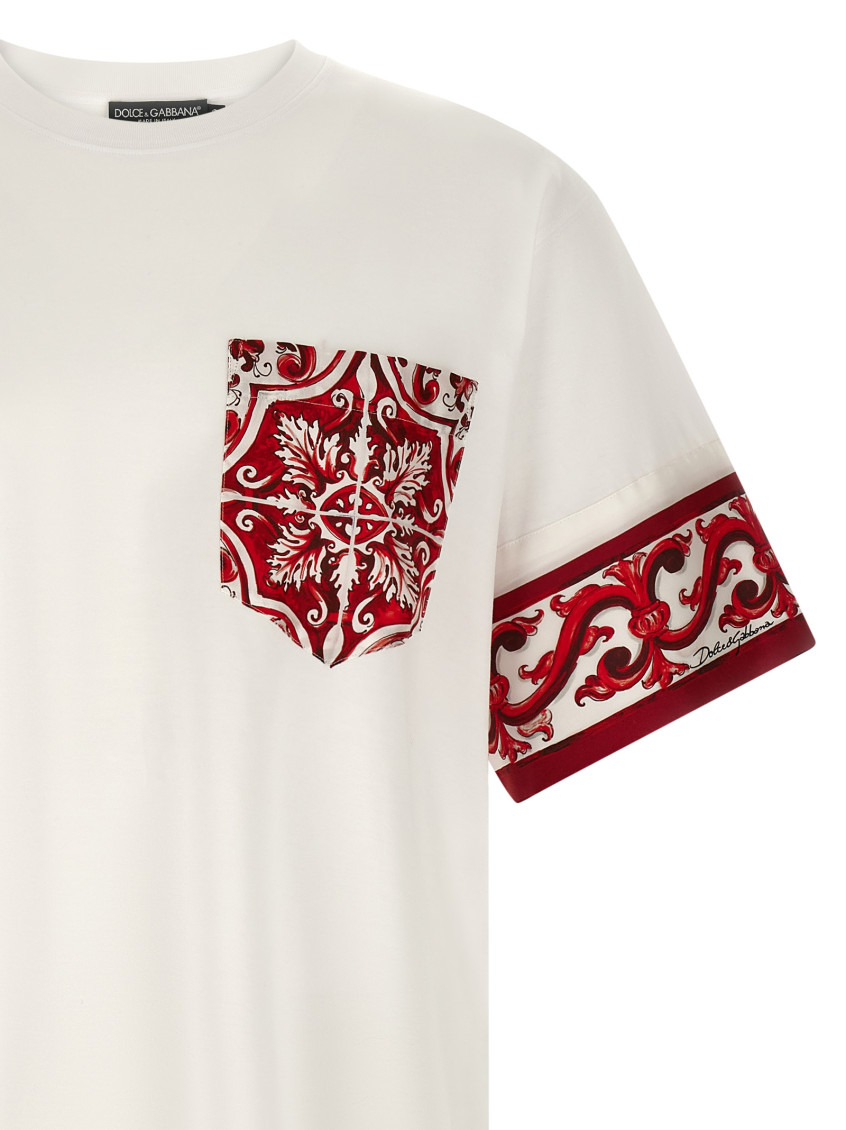 White Red Printed T-Shirt