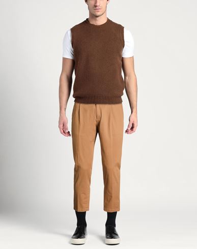 Man Pants Brown Size 31 Cotton, Elastane