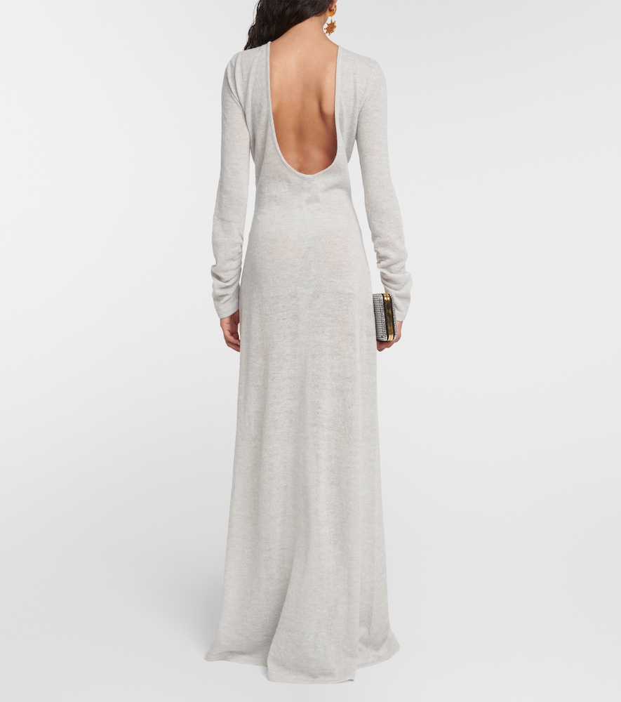 Alpaca-blend maxi dress