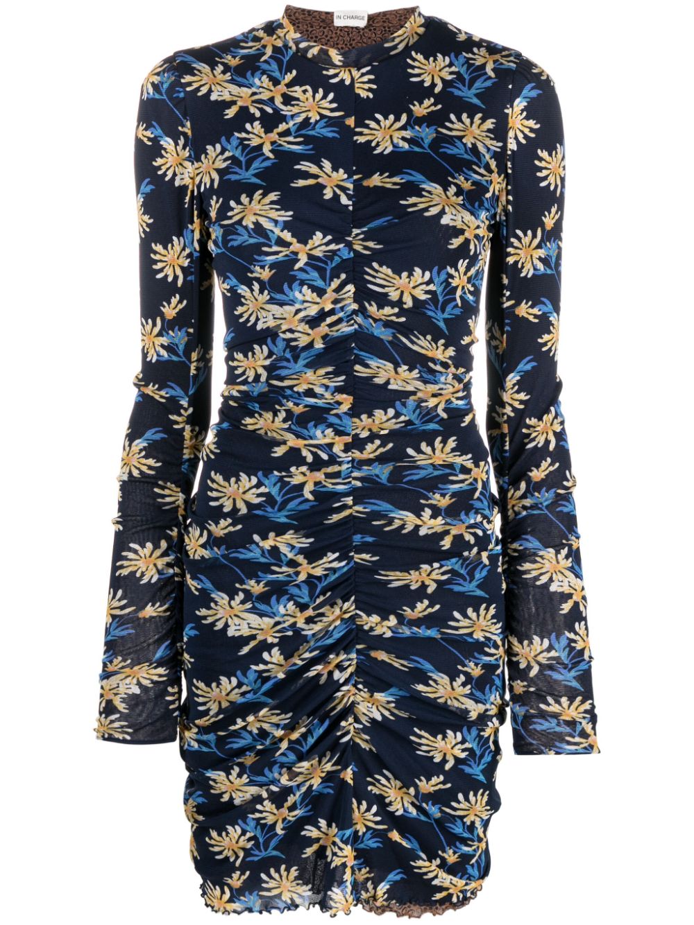 Azula Paris floral-pattern reversible minidress - Blue