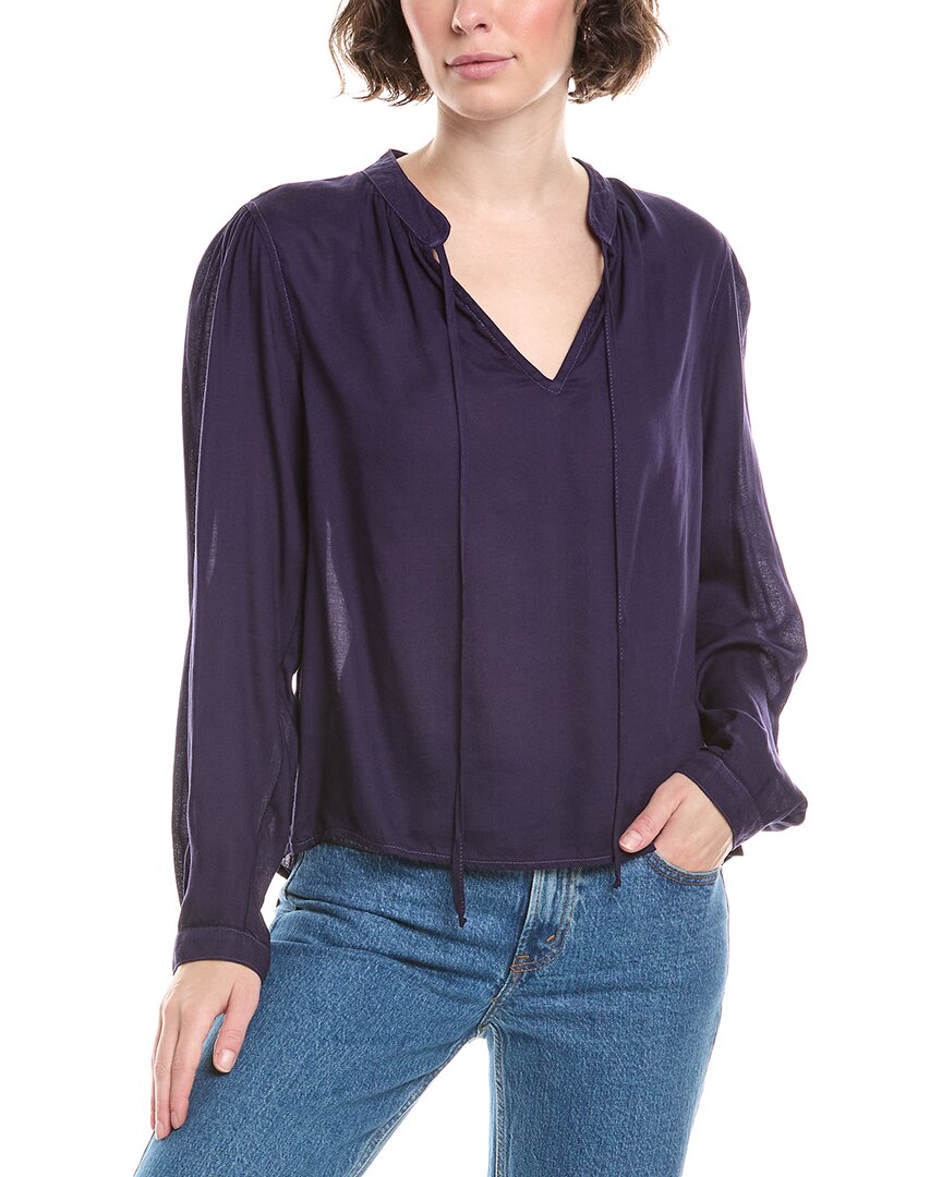 Flowy Tie Neck Blouse