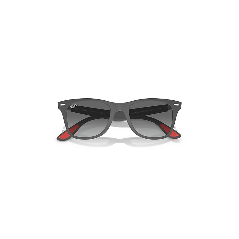 Ray-Ban Scuderia Ferrari Monaco Ltd | Customized By Charles Leclerc Sunglasses Grey Frame Grey Lenses 52-20