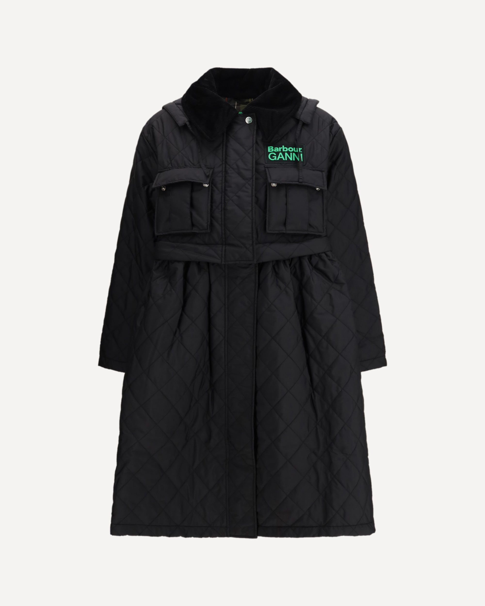 Quilted hooded Coat by x GANNI Female 10