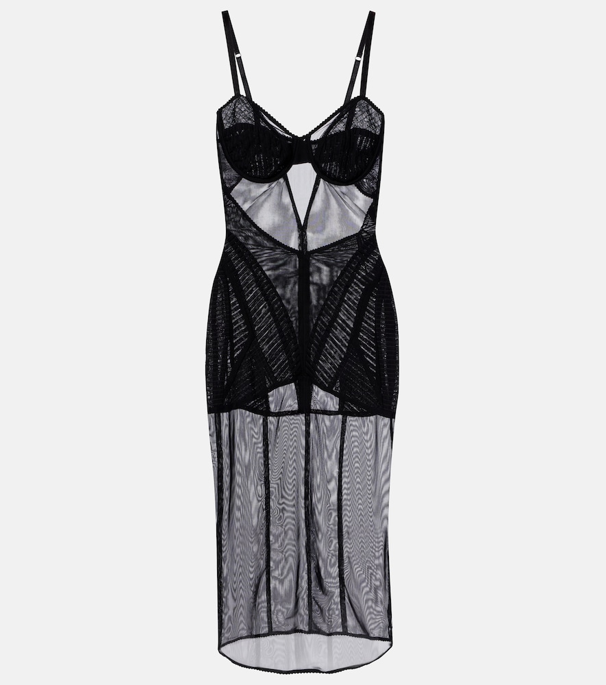Sheer midi dress
