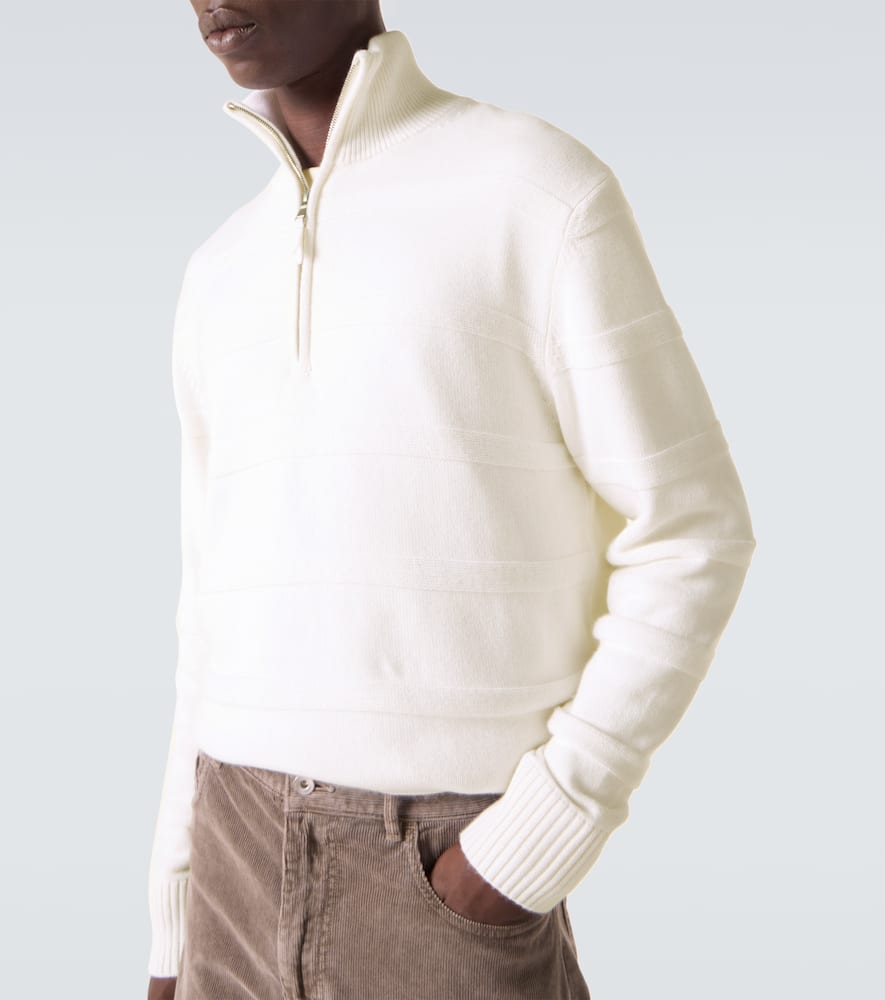 Cotton and cashmere turtleneck sweater