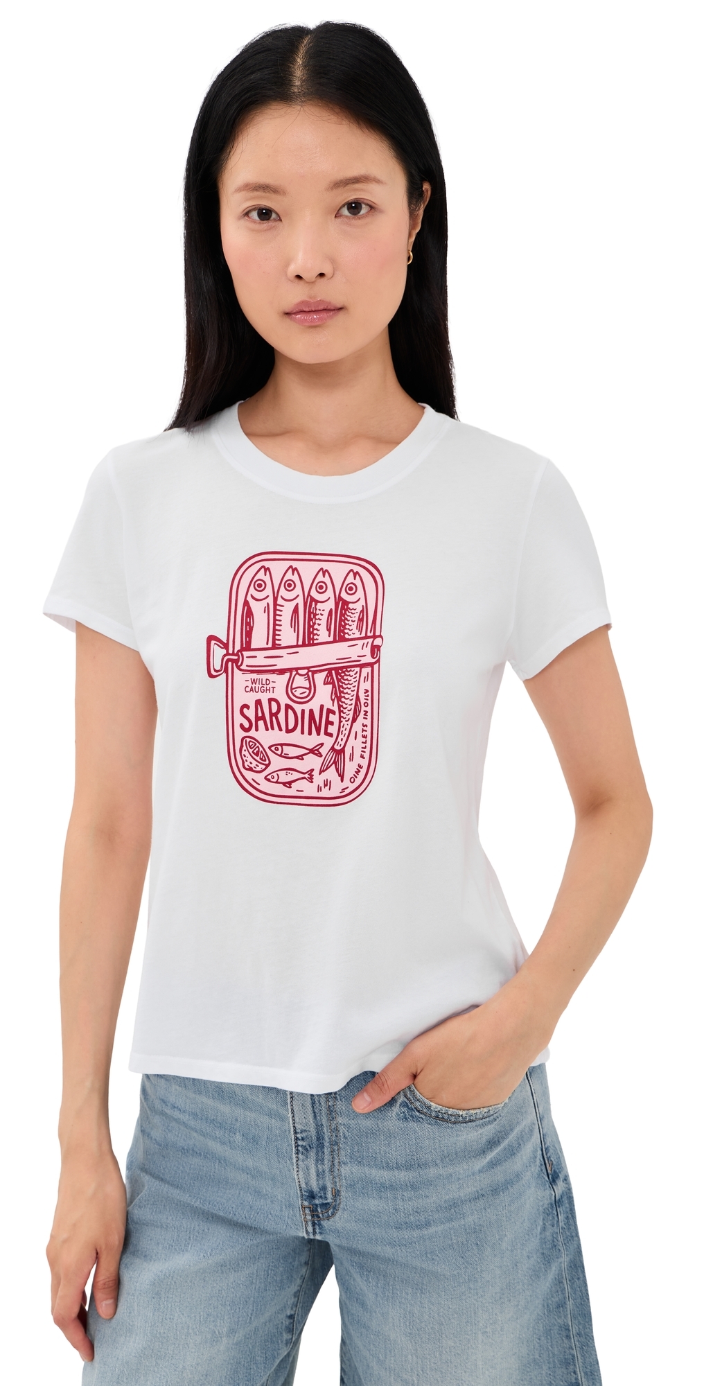 Sardine Summer Femme Crew Tee White