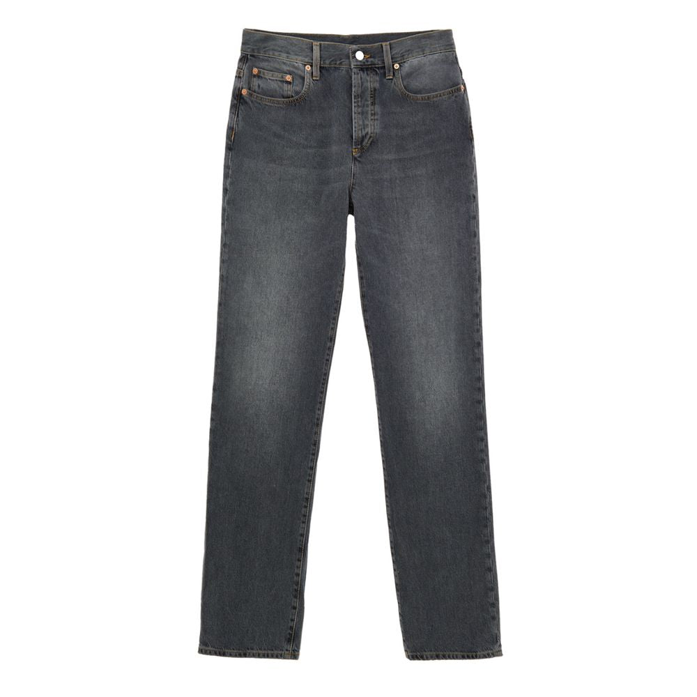 Cotton Denim Jeans — Gray