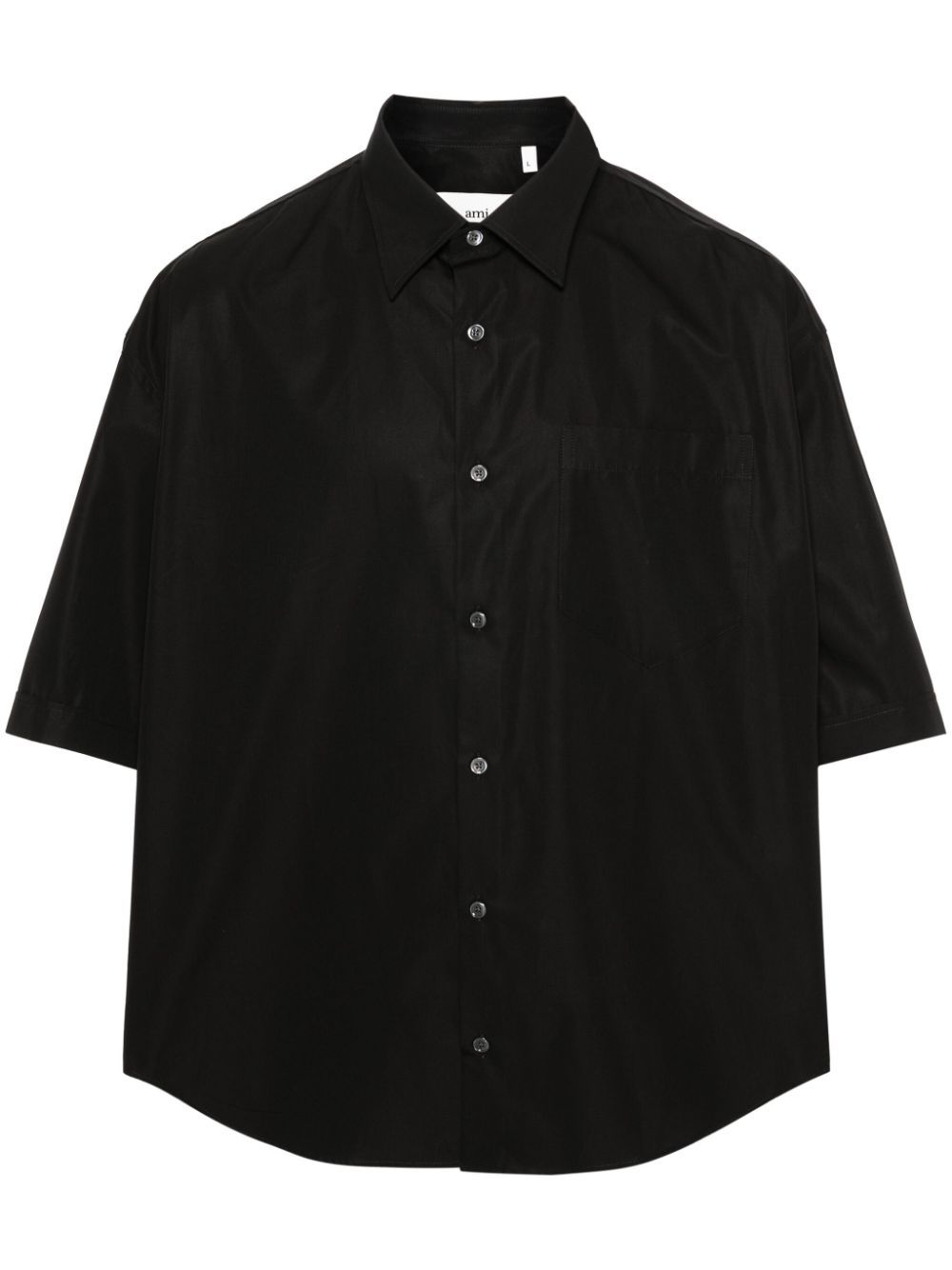 Ami-de-Coeur-motif shirt - 001 BLACK