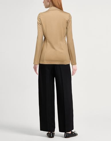 Woman Blazer Sand Size 2 Viscose, Polyamide, Elastane