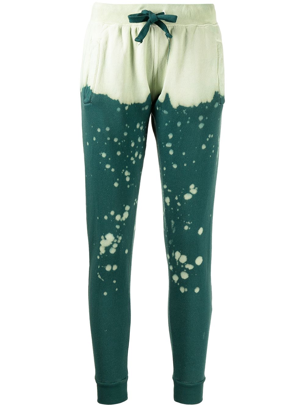 The King abstract-print track trousers - Green