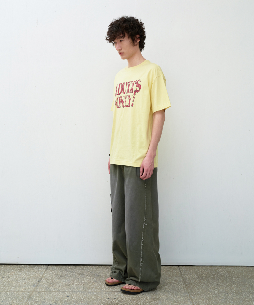 ADULTS ONLY TEE YELLOW