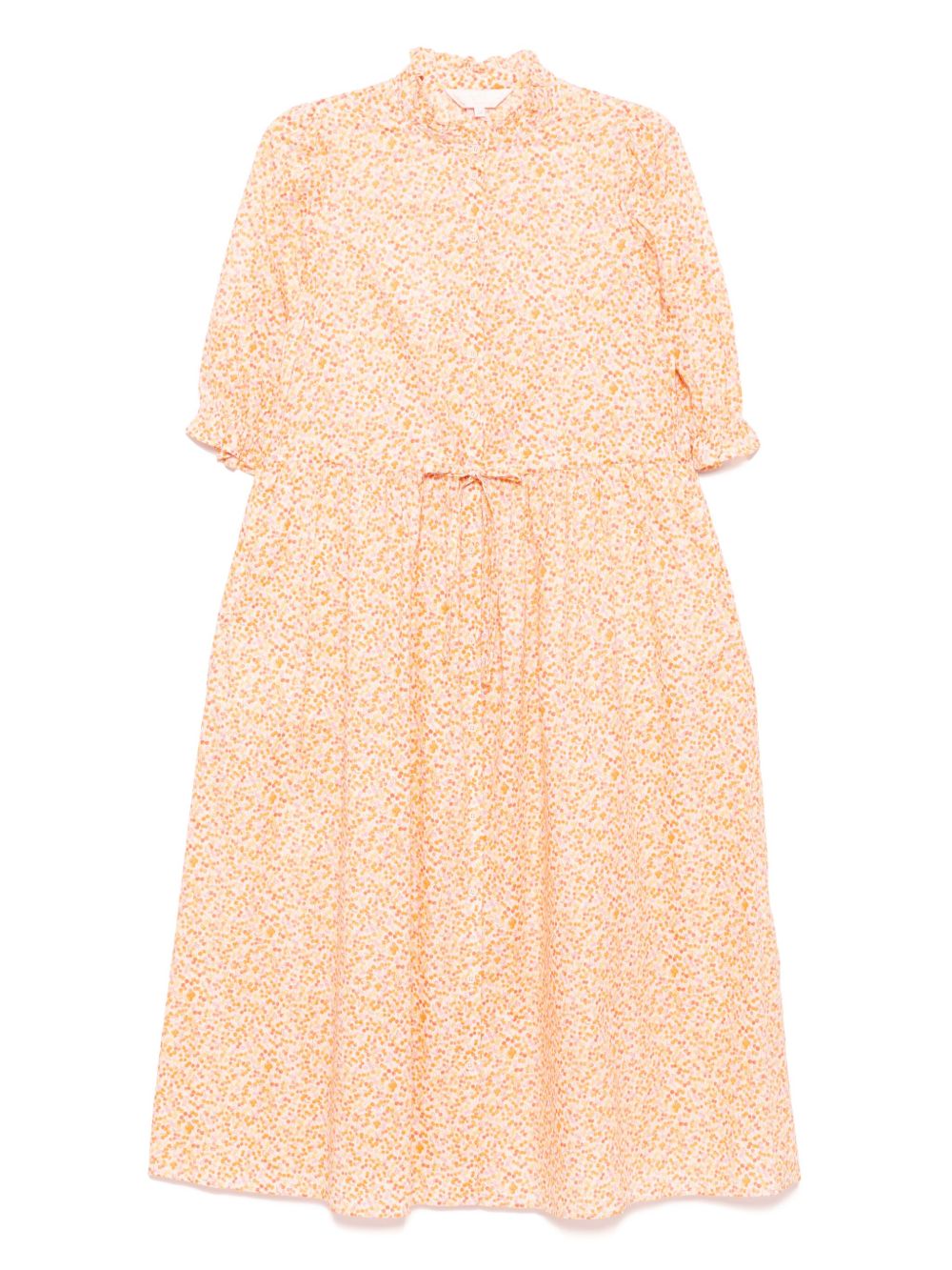 Floral-print dress - Orange