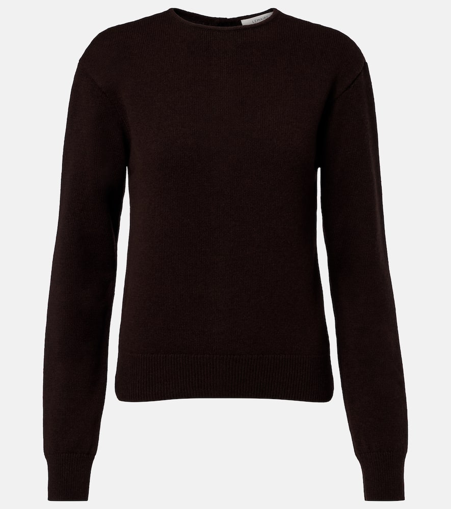 Reversible wool and cashmere cardigan