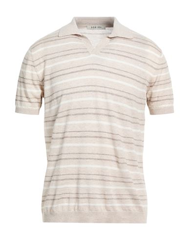 L. b.m. 1911 Man Sweater Beige Size 38 Linen, Cotton
