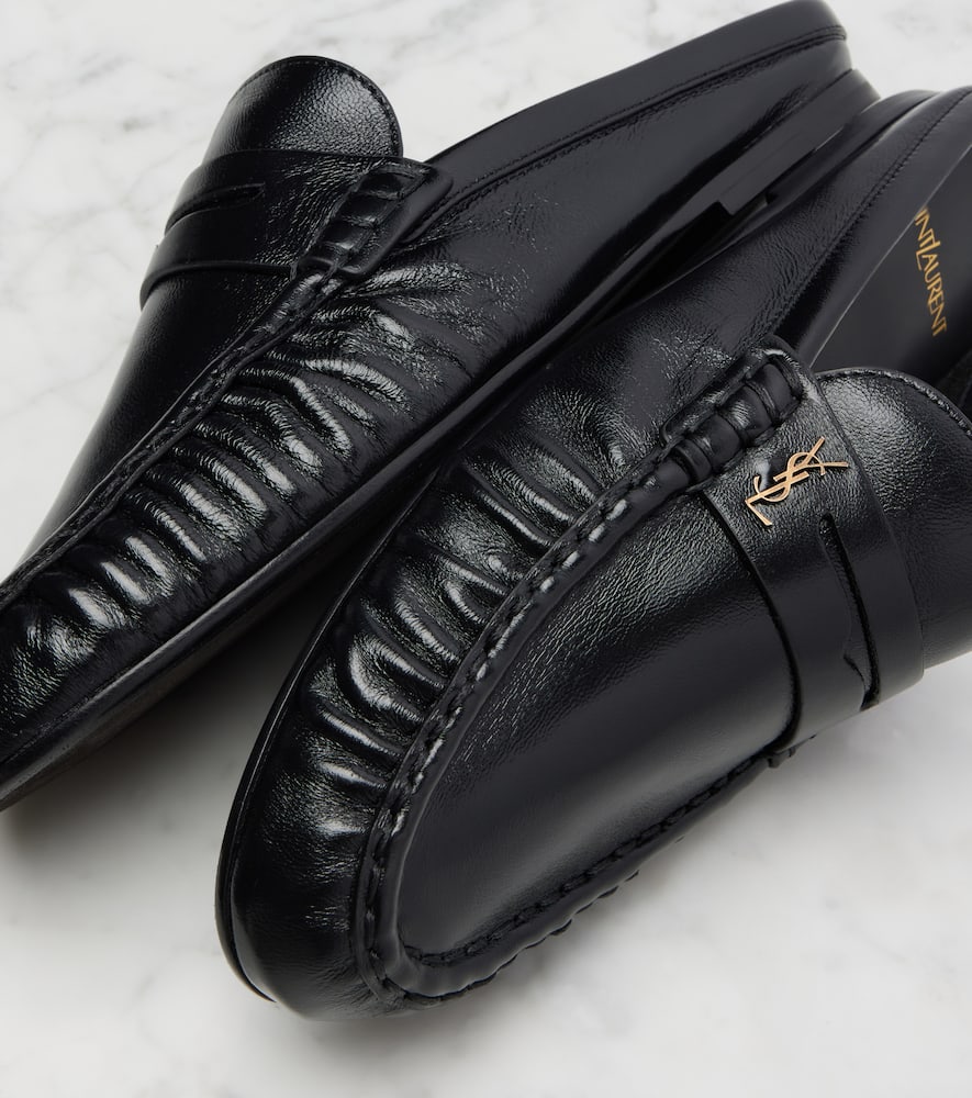 Le Loafer leather mules