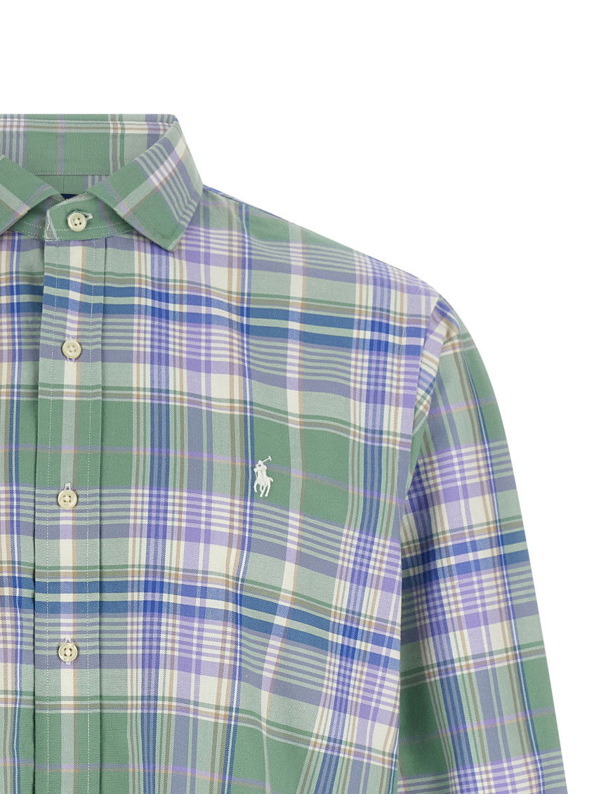 Green Regular Check Shirt