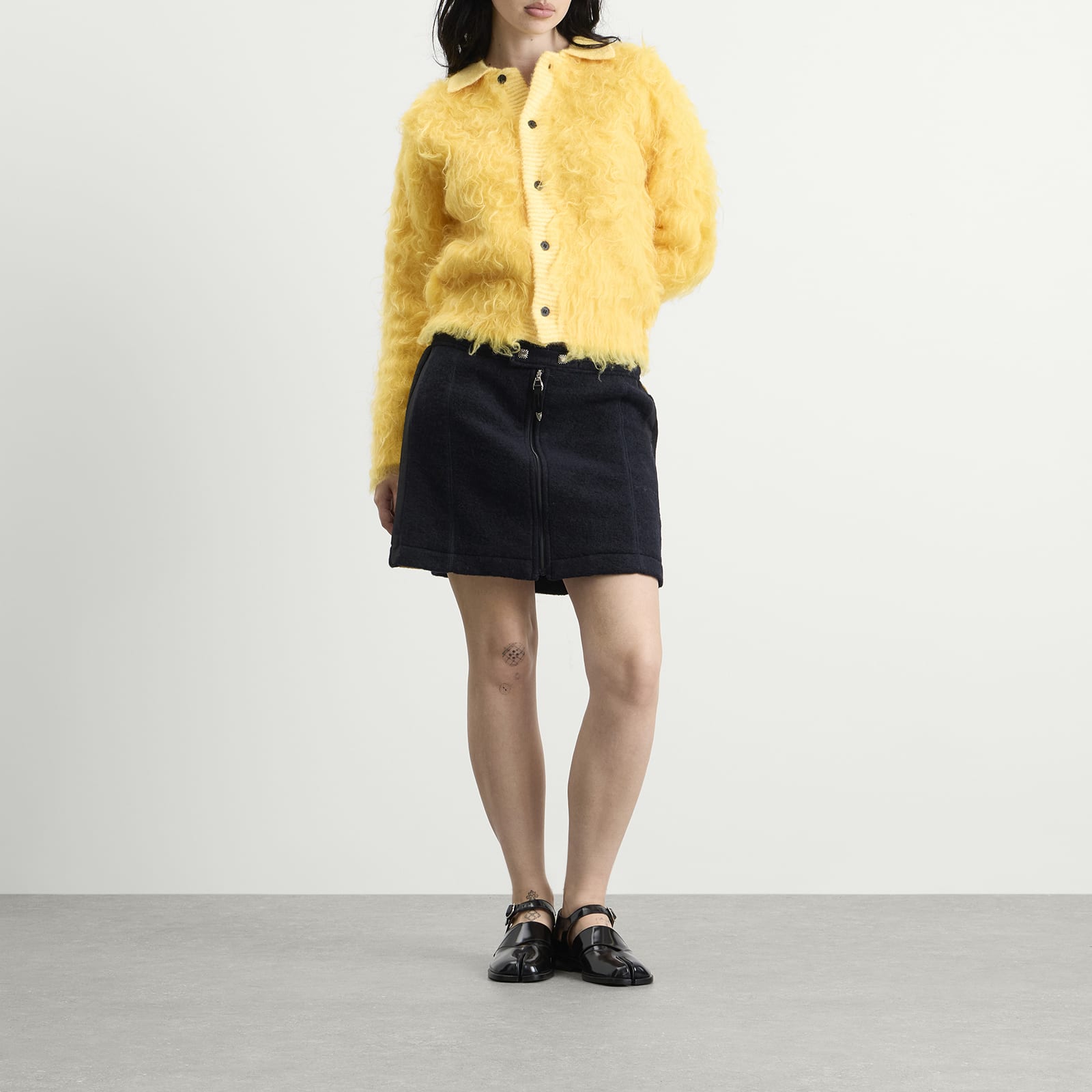 TOGA Wool Jersey Skirt Navy