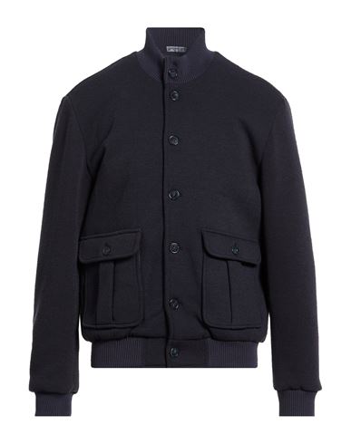 Man Jacket Navy Size 36 Cotton, Polyester
