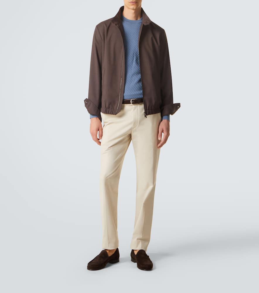 Impeccabile wool blouson jacket