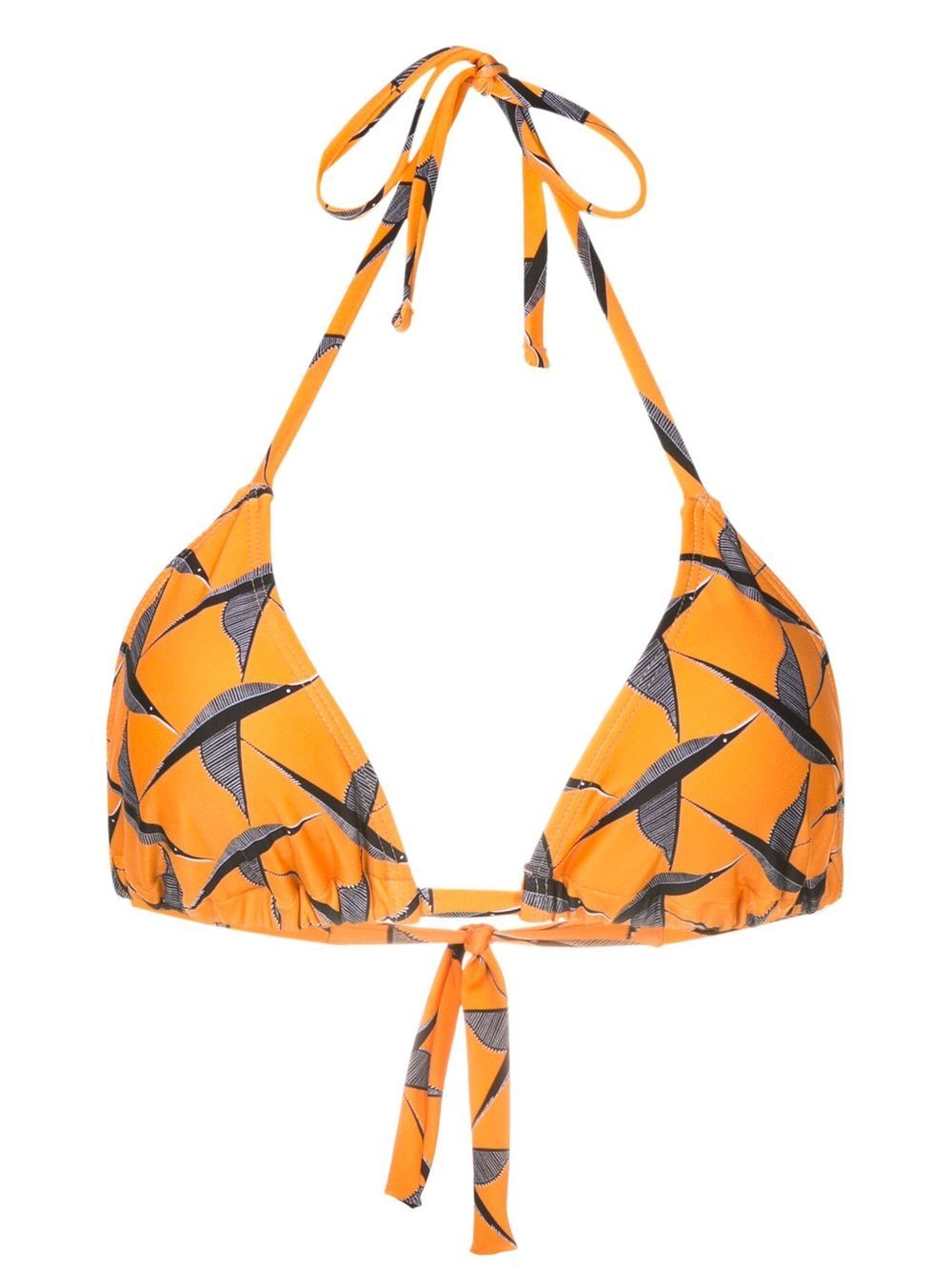 Iasmim halterneck bikini top - Orange