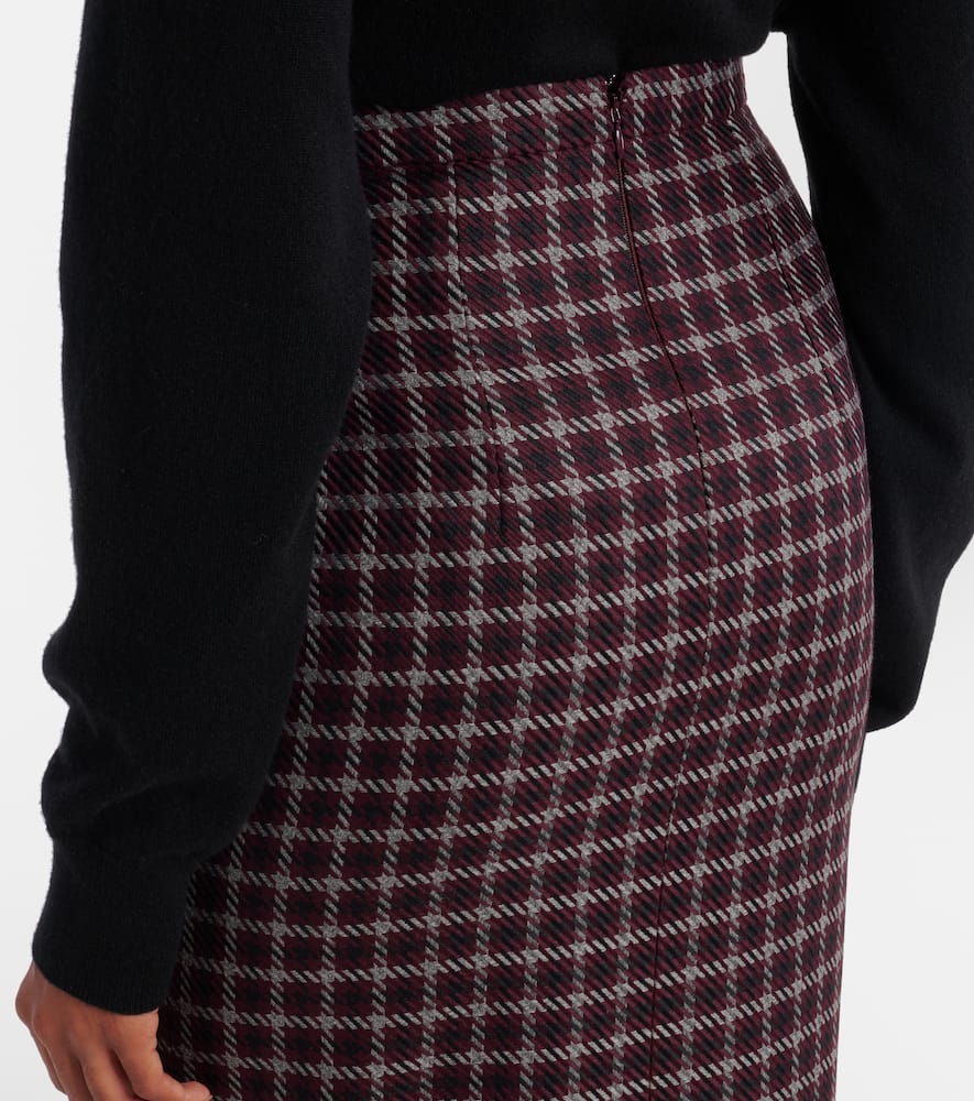 Lorelei houndstooth genzianella pencil skirt