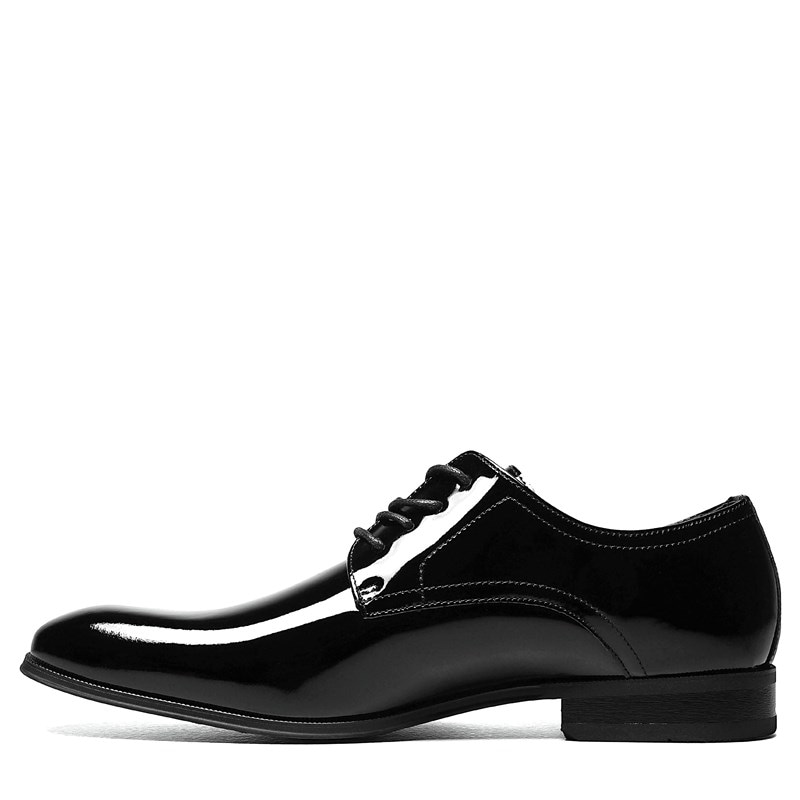 Men's Tux Plain Toe Oxford Shoes (Black Patent)