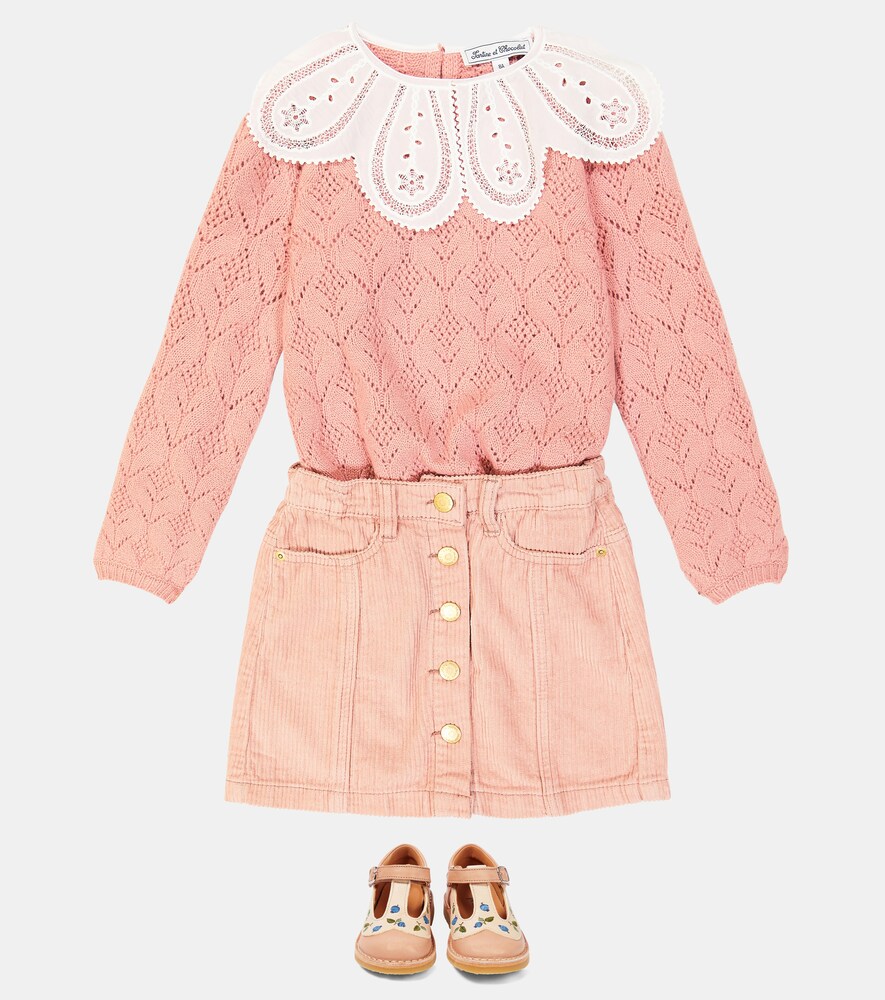 Openwork sweater