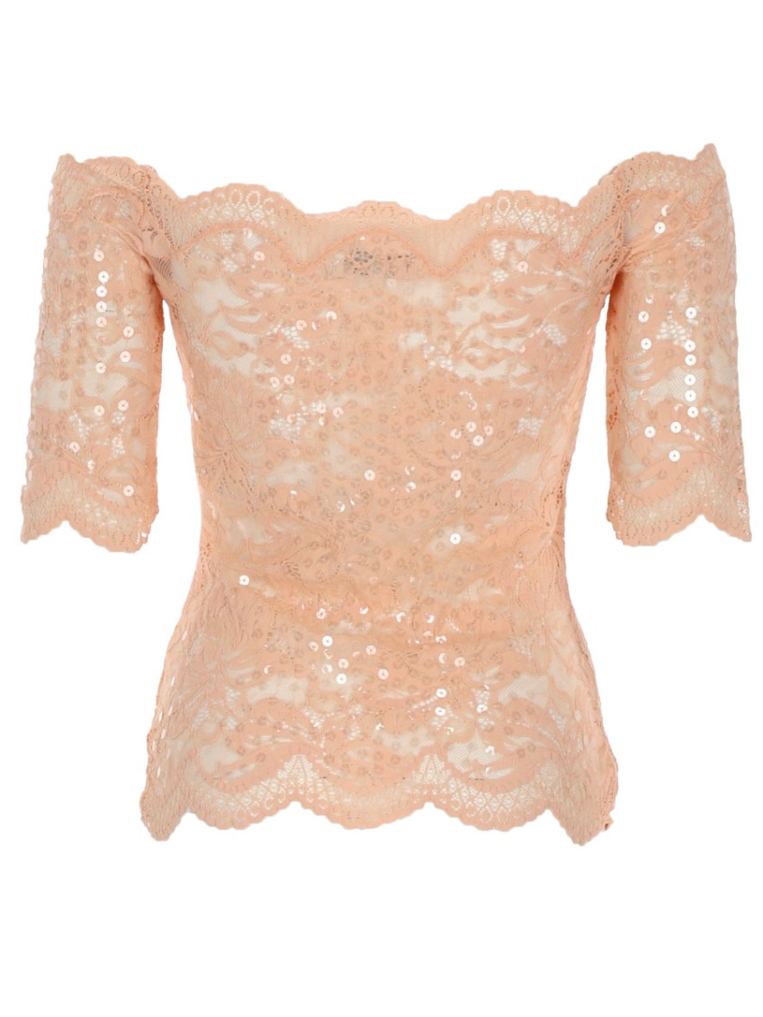 Lace Embellished Top