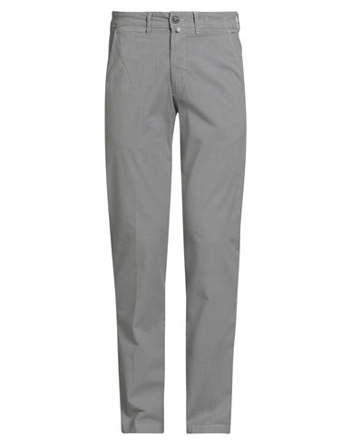 Man Pants Light grey Size 28 Cotton, Elastane