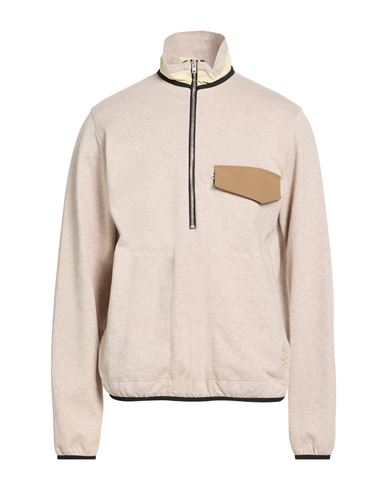 Man Sweatshirt Beige Size M Cotton, Polyamide