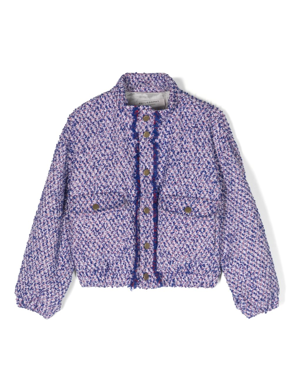 Tweed bomber jacket - Blue