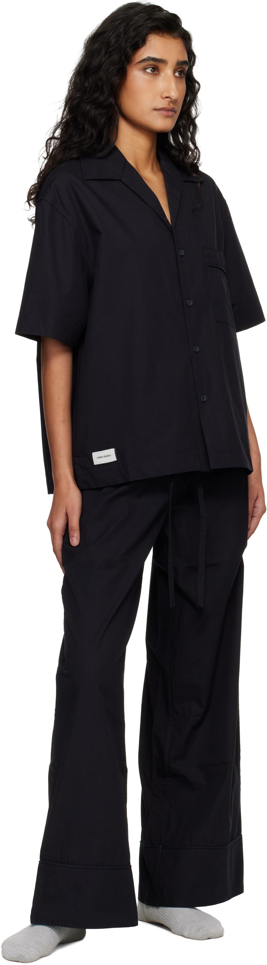 Black SS Pyjama Shirt