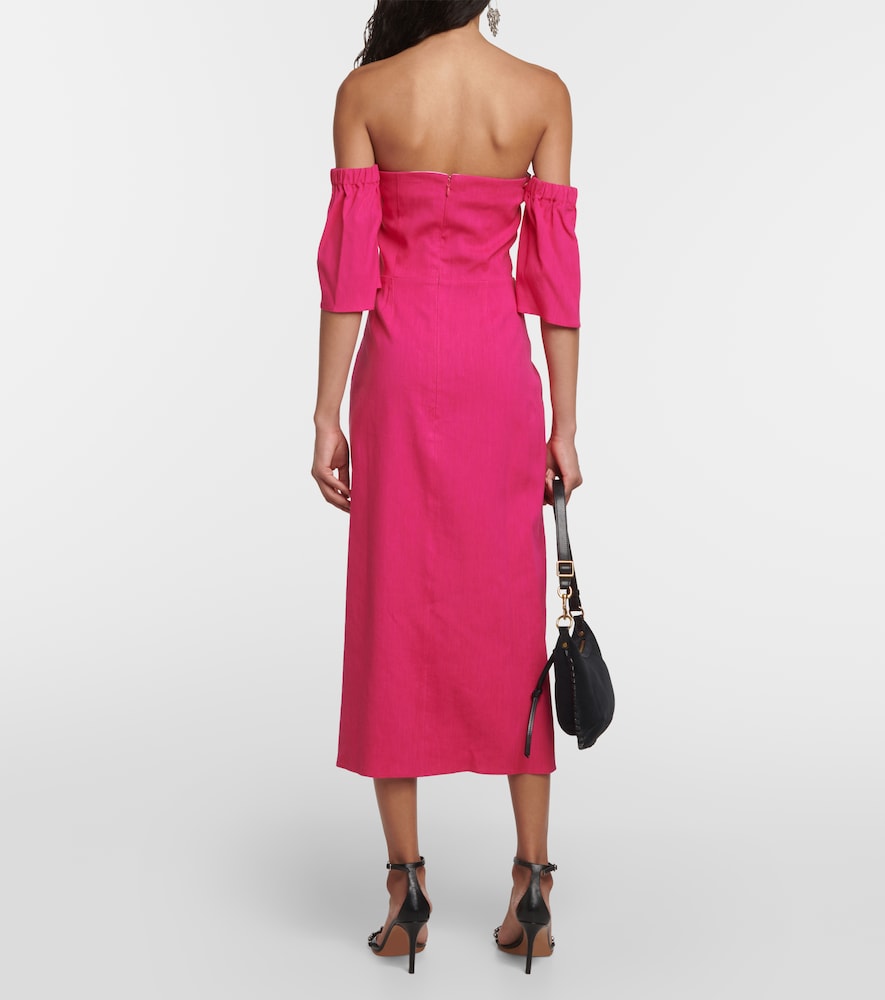 Stony off-shoulder midi dress