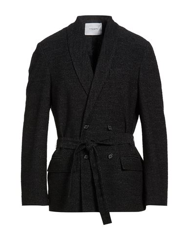 Man Blazer Black Size 42 Polyester, Cotton, Acrylic, Viscose, Wool