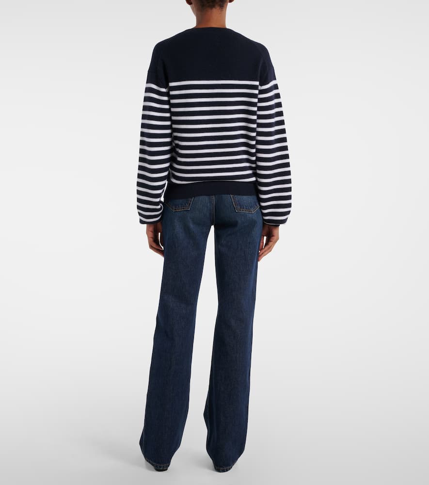 Viola striped cashmere-blend sweater