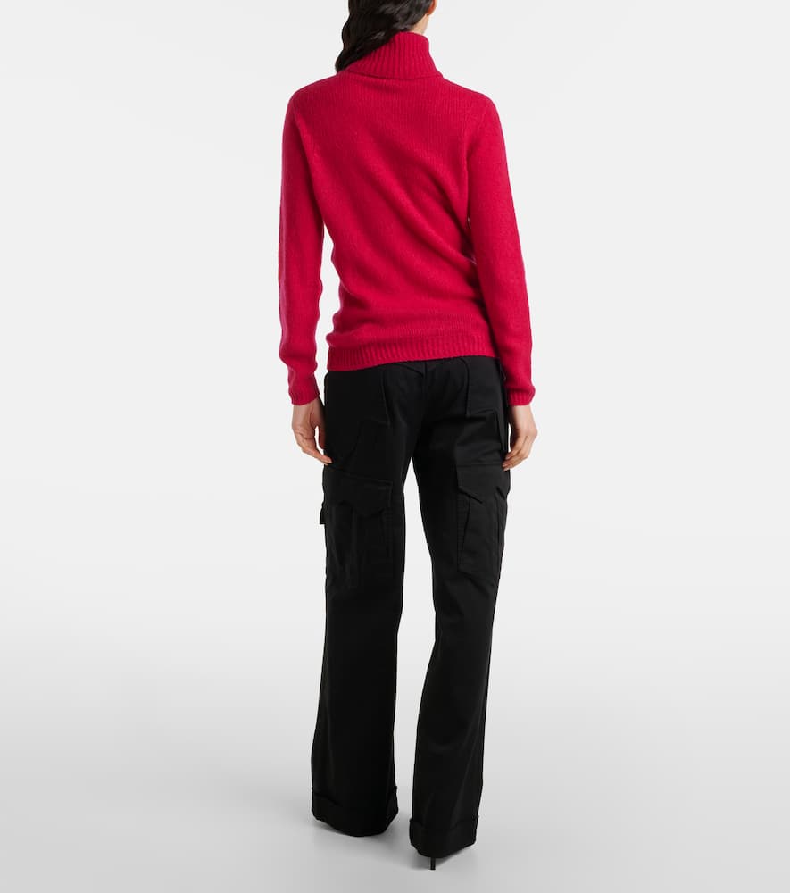 Cashmere and silk turtleneck top