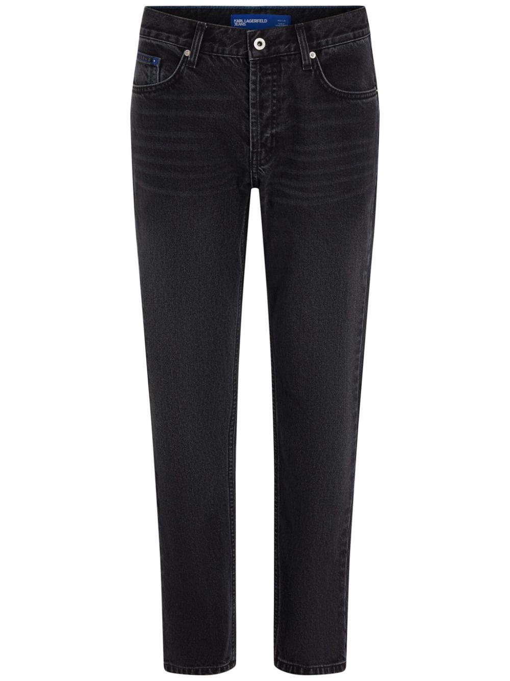 Pockets tapered jeans - Black
