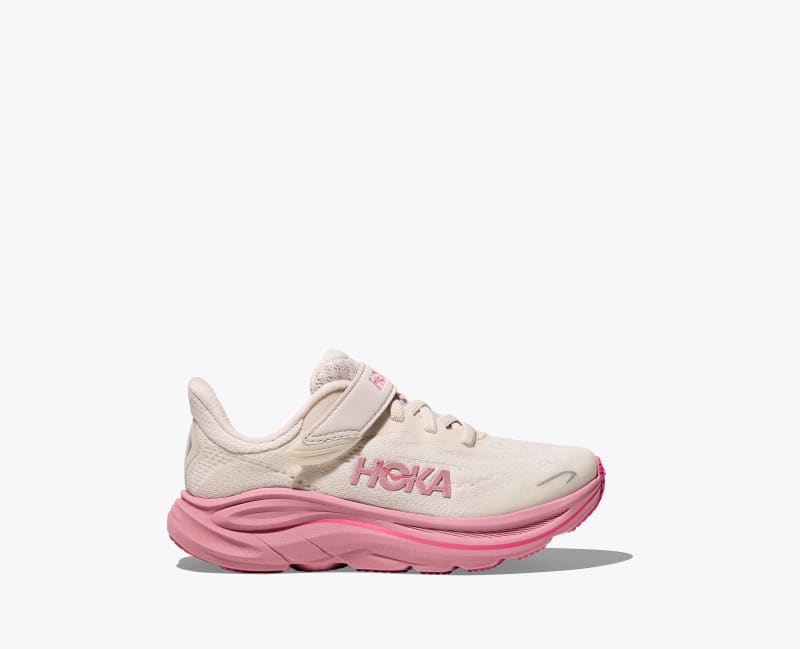 HOKA Clifton 10 Shoes in Rose Cream/Dried Rose