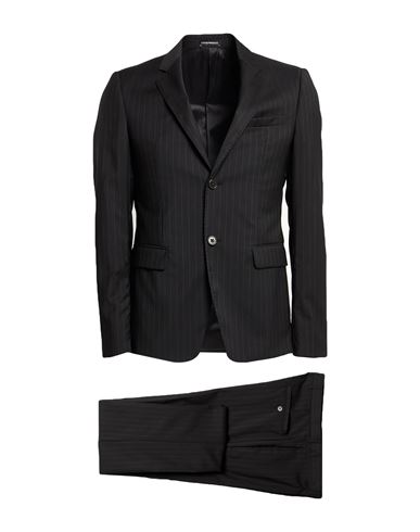 David Line Man Suit Black Size 36 Virgin Wool