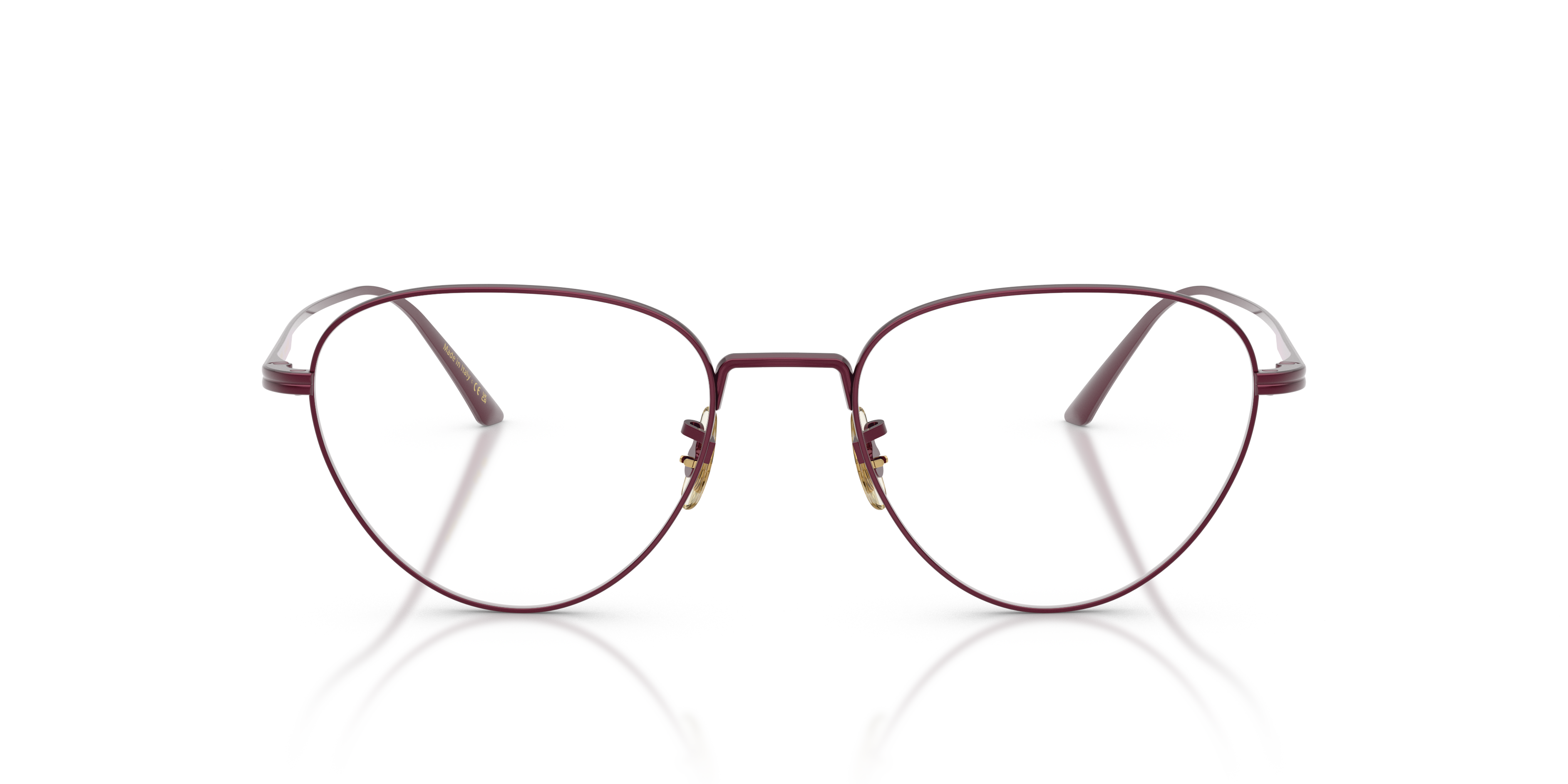Oliver Peoples Damen Oliver Peoples OV1357 1991RX 5342 Optische Fassungen Metall Violett Transparent Pantos Norma