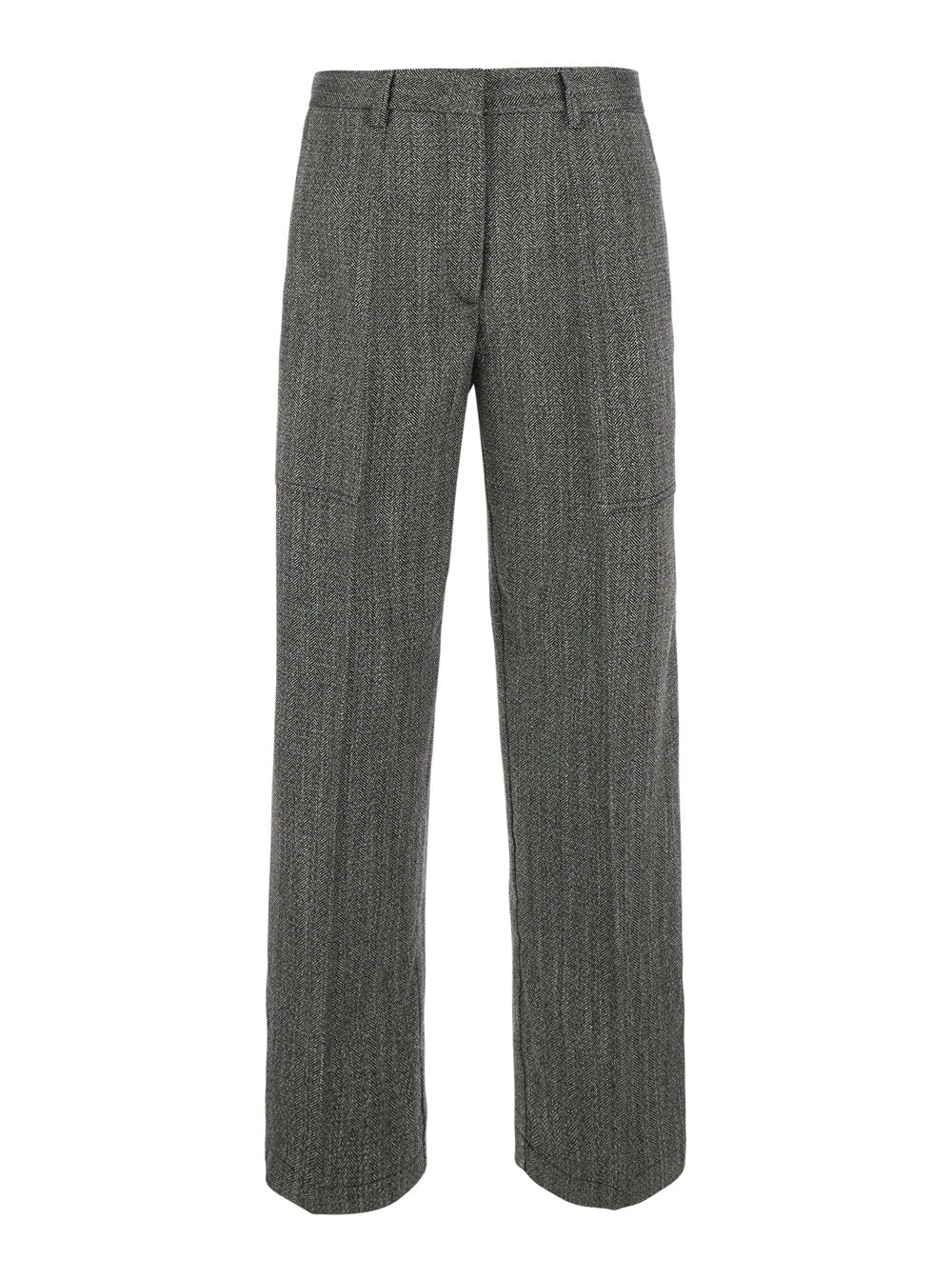 Tech Fabric Cargo Trousers — Gray