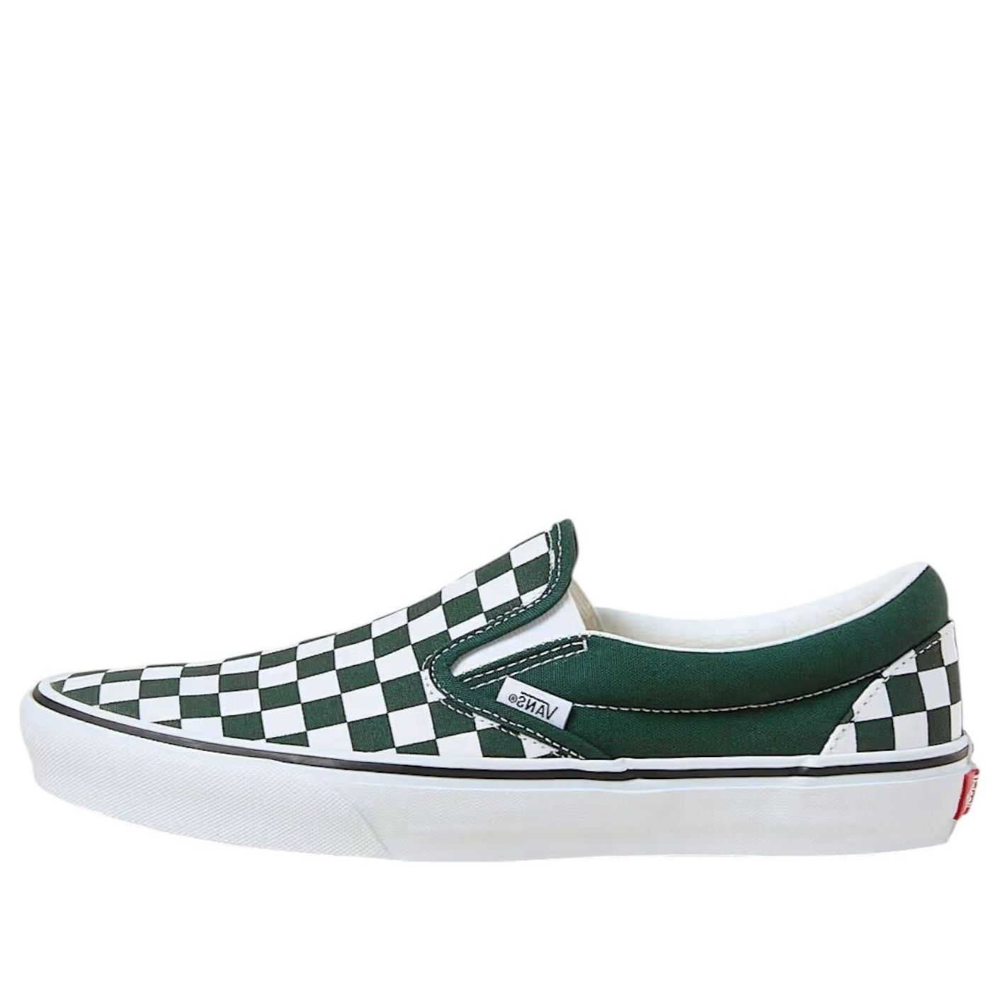 Classic Slip-On 'Checkerboard Scarab Green White'