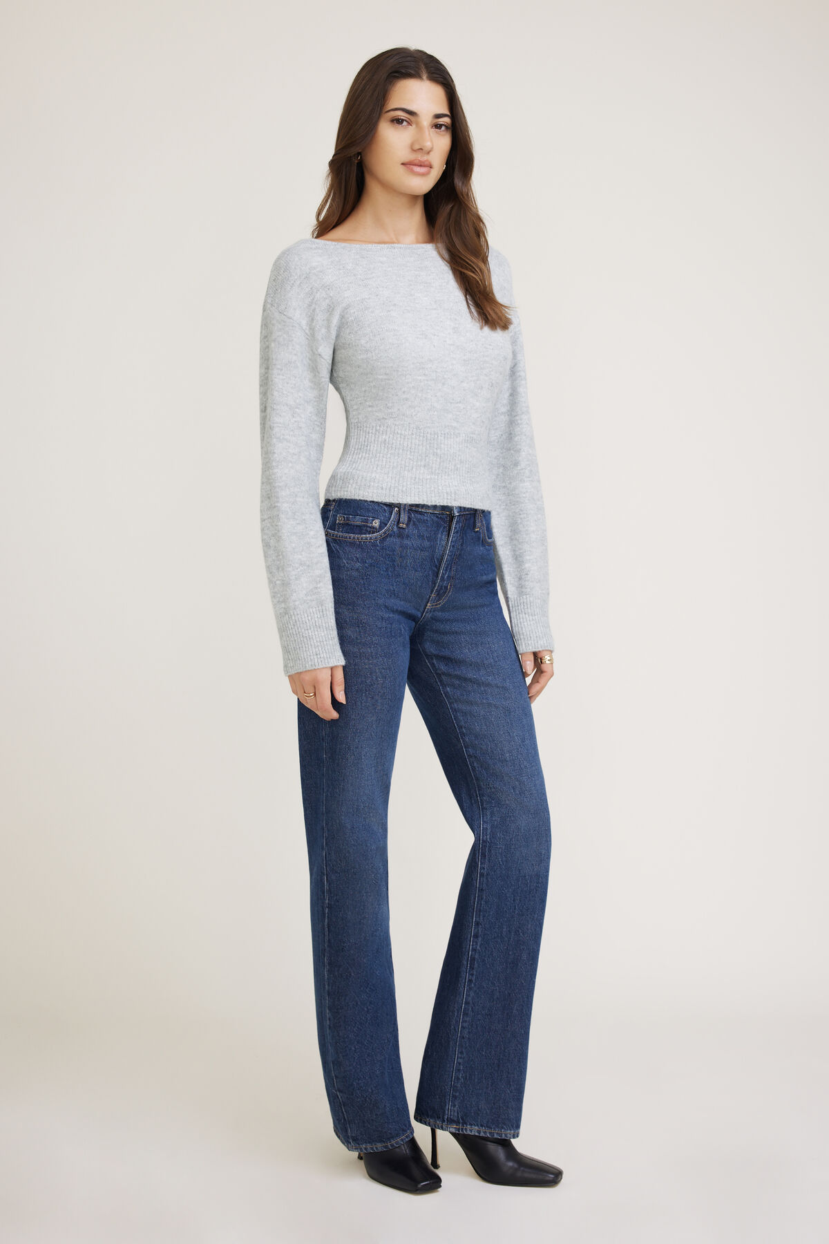 Juliet Cinched Boat Neck Sweater