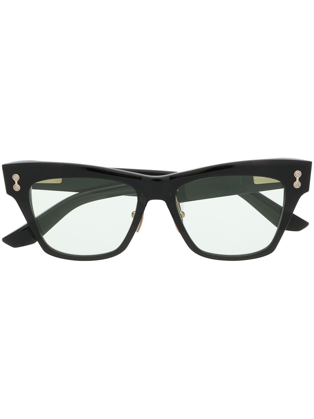 Sagitta square-frame glasses - Black