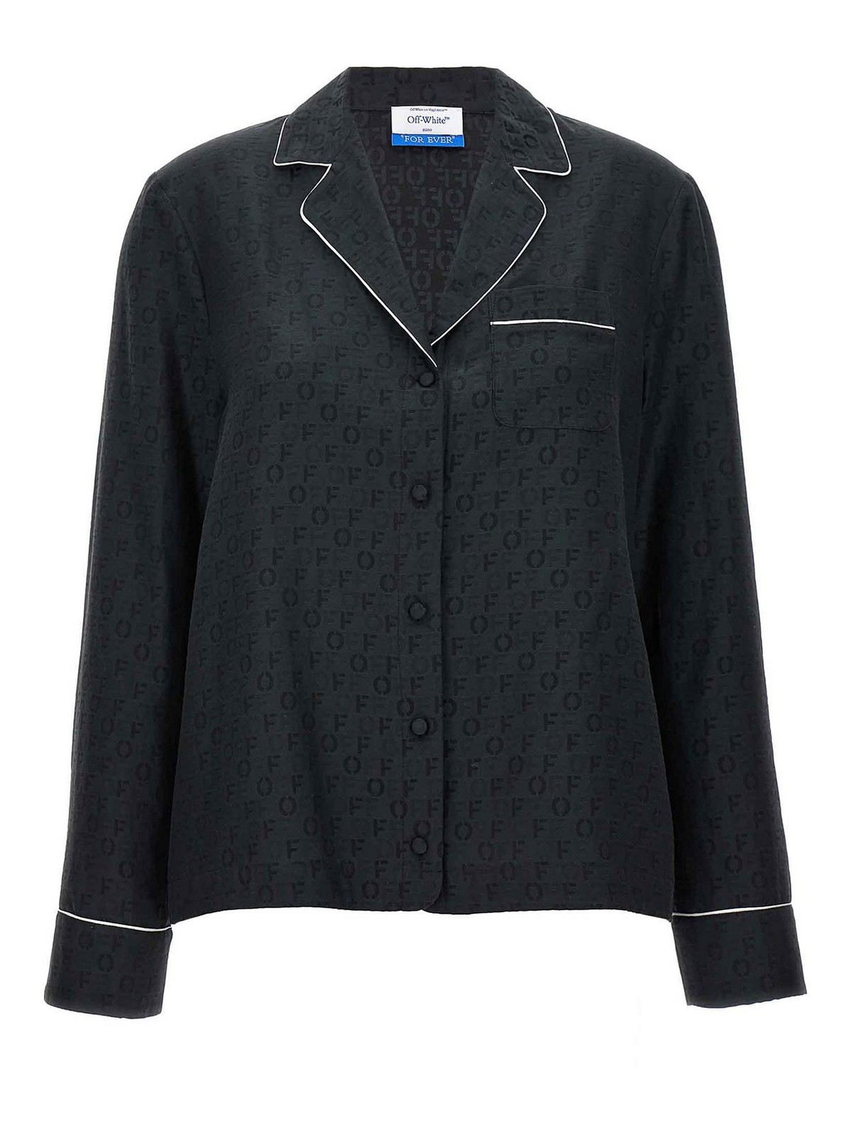 Off Jaquard Pajama Shirt