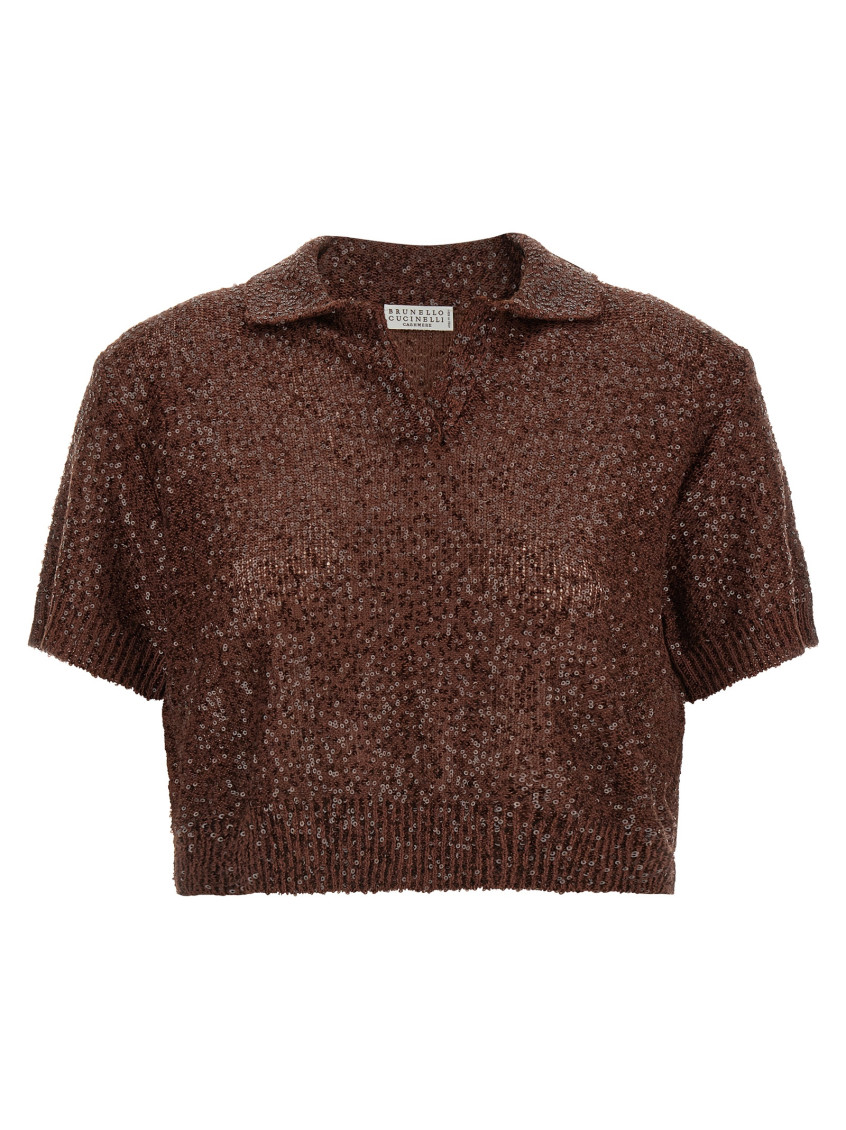 Brunello Cucinelli - polo knit shirt collar ribbed he