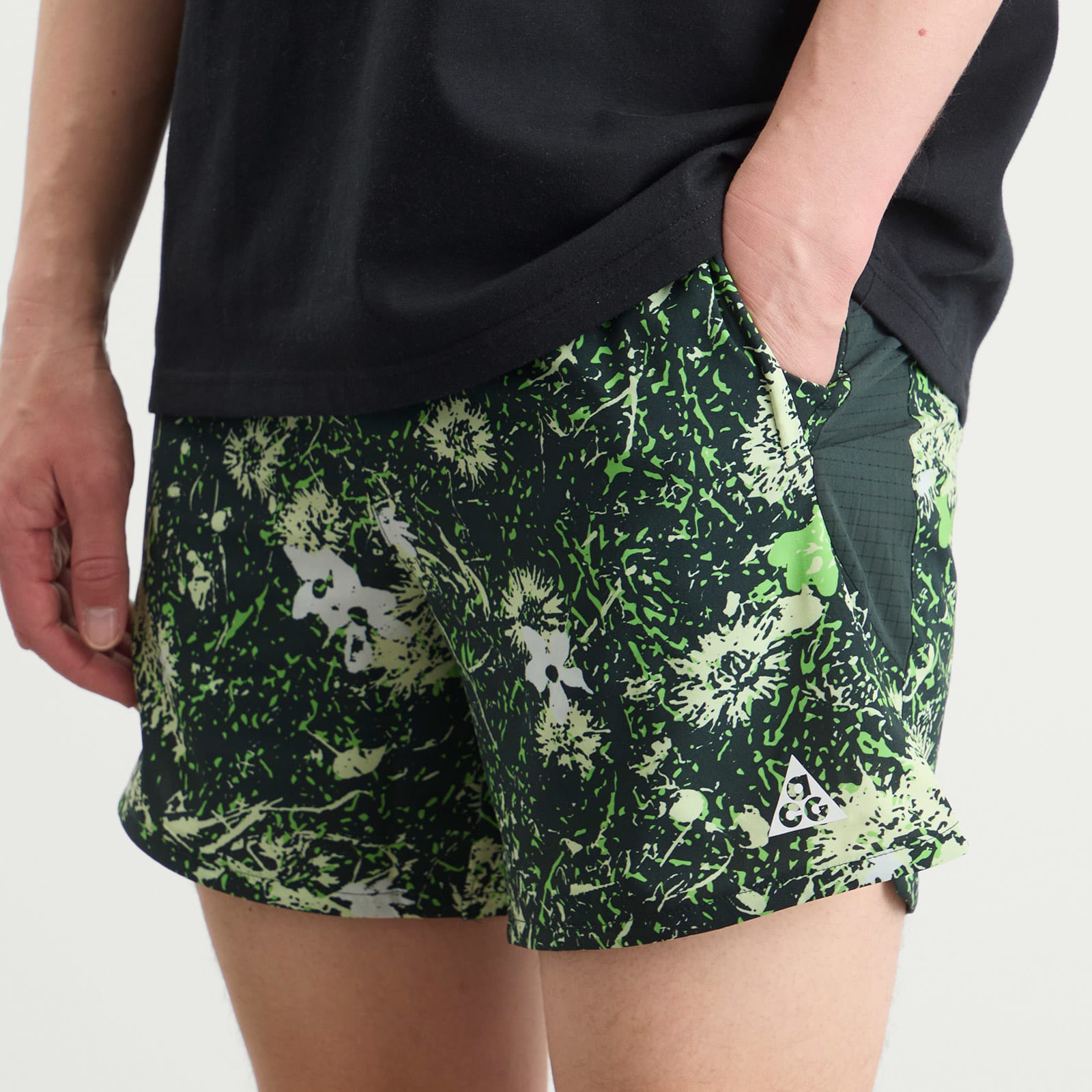 Men's ACG All Over Print Short Mean Green/Black Spruce/Summit White