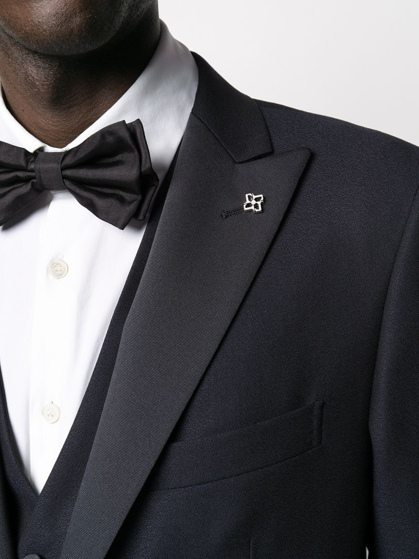 Navy Blue Three-piece Suit