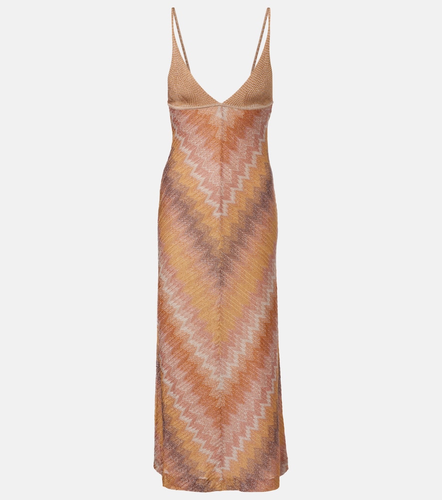 Lamé maxi dress
