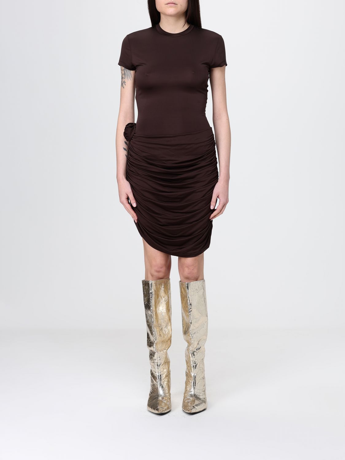 Dress Woman color Coffee